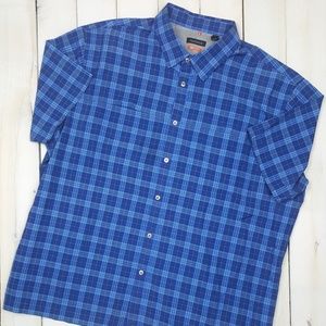 Van Heusen Traveler Shirt: 2XL Mens Short Sleeve